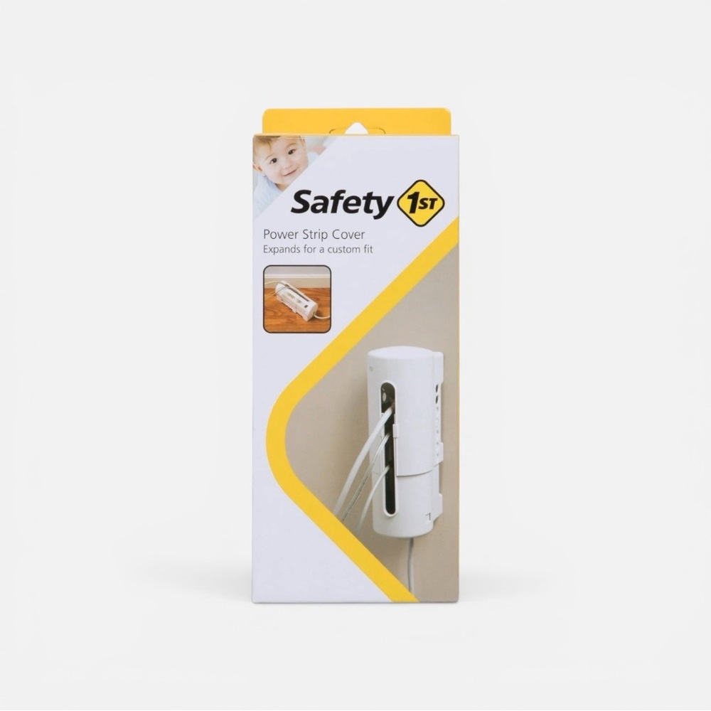 Safety 1st White Power Strip Cover - Childproof Cord Organizer